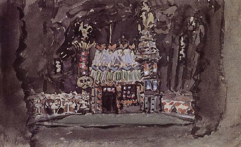 Mikhail Vrubel The Gingerbread House china oil painting image